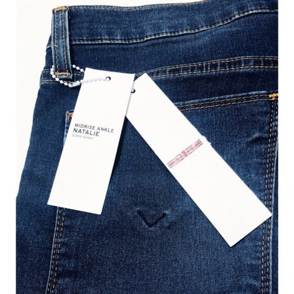 Hudson Jeans Womens Mid Rise Medium Wash Ankle Super Skinny Jeans Sz 30 New - Picture 4 of 11